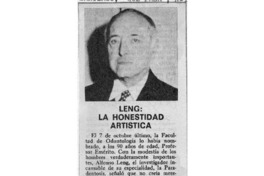 Leng, la honestidad artística