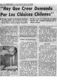 "Hay que crear demanda por los clásicos chilenos"