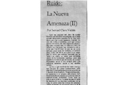 Ruido: La Nueva Amenaza (II)