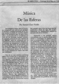 Música De las Esferas