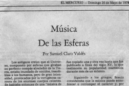 Música De las Esferas