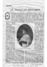 La música y una artista chilena