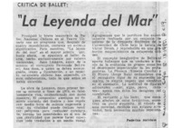La Leyenda del Mar Crítica de Ballet