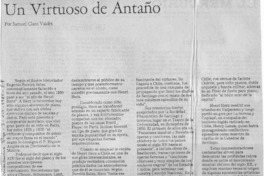 Un virtuoso de antaño