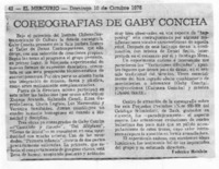 Coreografías de Gaby Concha