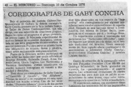 Coreografías de Gaby Concha