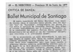 Ballet Municipal de Santiago Crítica de danza