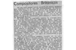 Compositores Británicos