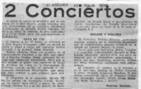 2 Conciertos