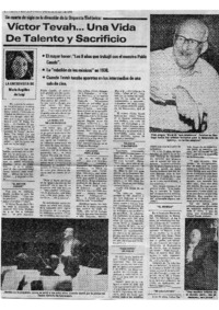 Víctor Tevah... Una vida de Talento y Sacrificio Un cuarto de siglo en la dirección de la Orquesta Sinfónica: