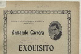 Exquisito shimmy para piano [música] : música de Armando Carrera.