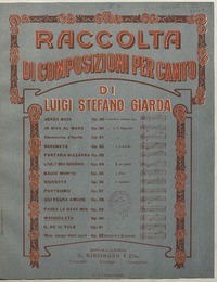 Maggiolata [para canto con acompañamiento de piano] [música] : Luigi Stefano Giarda.