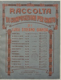 Mon amour etait mort [para canto con acompañamiento de piano] [música] : Luigi Stefano Giarda.