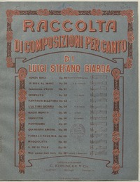 L' último giorno [para canto con acompañamiento de piano] [música] : parole di E. de Amicis ; Luigi Stefano Giarda.