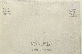 Mandala 8 piezas para piano [música] : Leni Alexander.