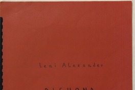 Dishona pour voix de fenome, saxophone tenor et percussion [música] : Leni Alexander.
