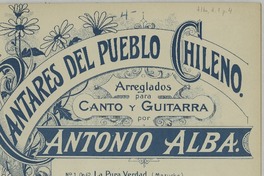 El suspiro tonada [para canto y guitarra] [música] : arreglada por A. Alba.