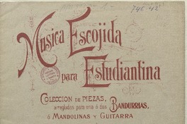 Danza de las horas fantasía ; arreglada para una o dos bandurrias o mandolinas y guitarra [música] : A. Ponchielli ; arreglada para estudiantina por Antonio Alba.
