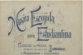 Pas de quatre intercalé dans l'operette le Mikado [música] : A. Sullivan ; Meyer-Lutz ; arreglada para estudiantina por Antonio Alba.