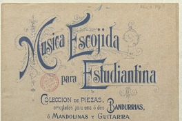 Vals español arreglada para una o dos bandurrias o mandolinas y guitarra [música] : Antonio Alba.