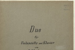 Duo für Violoncello und Klavier  [música] von C. Mackenna.