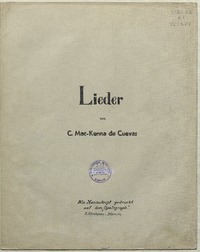 Lied :  [música] von C. Mac-Kenna de Cuevas.
