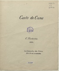 Canto de cuna C. Mackenna.