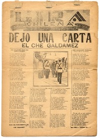 Dejó una carta el Che Galdamez.