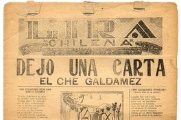 Dejó una carta el Che Galdamez.