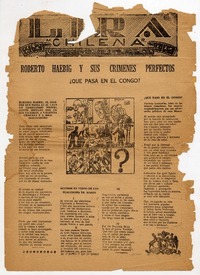 Roberto Haebig y sus crímenes perfectos : ¿qué pasa en el Congo?.