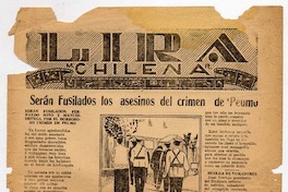 Serán fusilados los asesinos del crimen de Peumo.