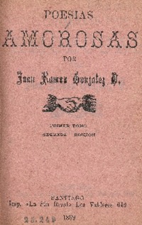 Poesías amorosas por Juan Ramón González O.