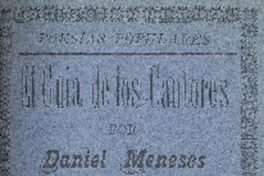 El guía de los cantores : poesías populares : tomo tercero por Daniel Meneses.