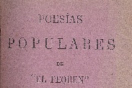 Poesías populares : tomo II de "El Pequén".