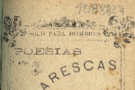 Poesías picarescas : solo para hombres por Frai Barbeta.