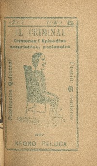 Horroroso asesinato del capellán : del Hospital del Salvador : enero 19 de 1905 por Negro Peluca.