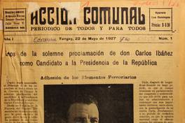Accion Comunal (Diario : Yungay, Chile : 1927).