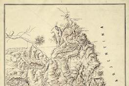 Plano de la rejión cordillerana de las provincias de Malleco i Cautín.
