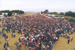 Isla de Cahuac, explanada, procesión con el Nazareno de Cahuach.