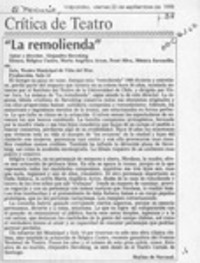 "La remolienda"  [artículo] Marina de Navasal.