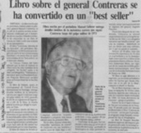 Libro sobre el general Contreras se ha convertido en un "best seller"  [artículo].