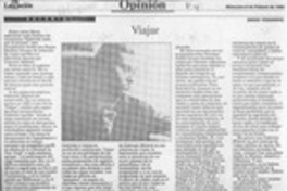 Viajar  [artículo] Sergio Vodanovic.