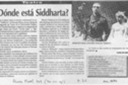 Dónde está Siddhartha?  [artículo] Carlos Mella.