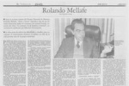 Rolando Mellafe (entrevista)
