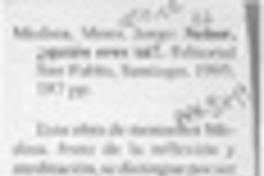 Señor, quién eres tú?  [artículo] C. Bresciani.
