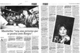 Mastretta, "Soy una persona que se postra ante Borges"  [artículo] Ximena Poo.