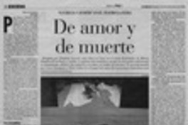 De amor y de muerte  [artículo] Rocío Lineros.