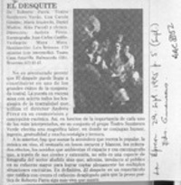 El desquite  [artículo] Eduardo Guerrero.