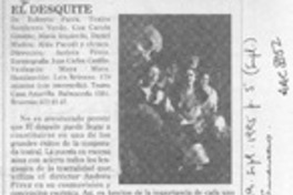 El desquite  [artículo] Eduardo Guerrero.