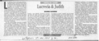 Lucrecia y Judith  [artículo] Eduardo Guerrero.